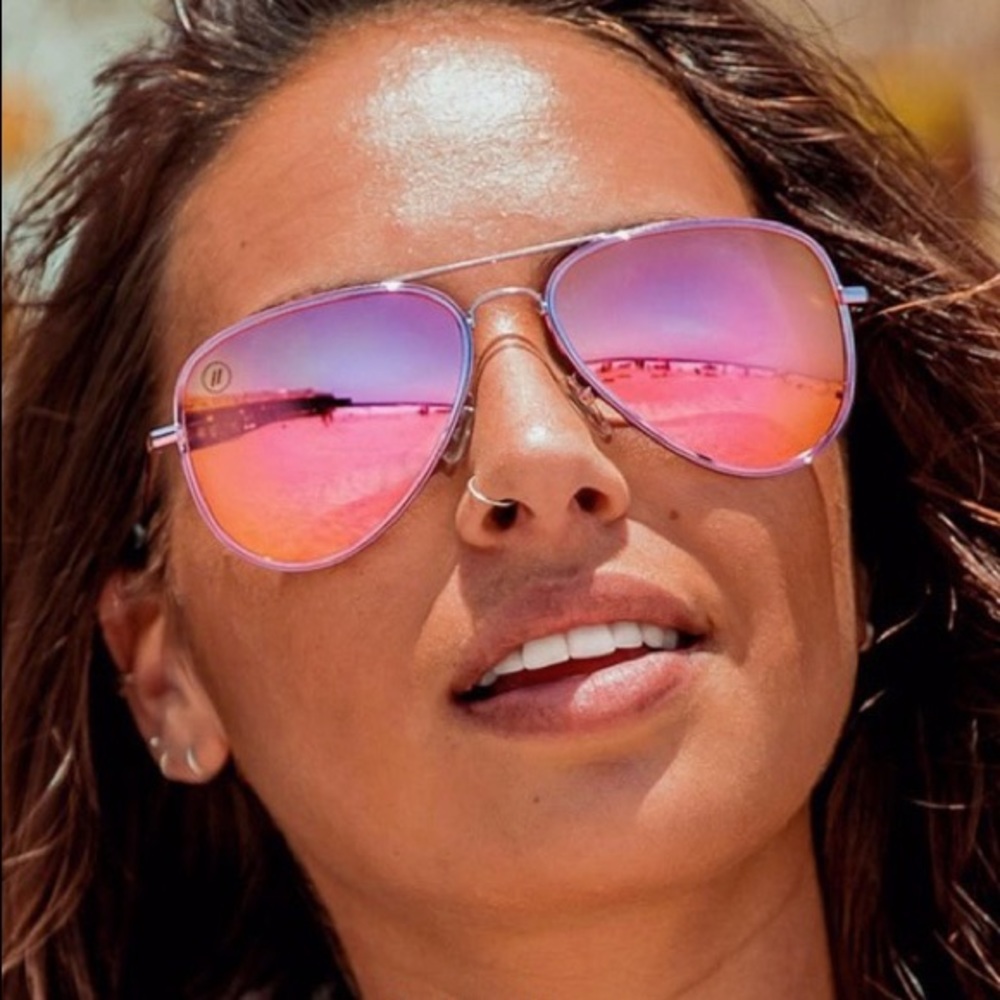Air Wonderful Pink Mirror Polarized Sunglasses